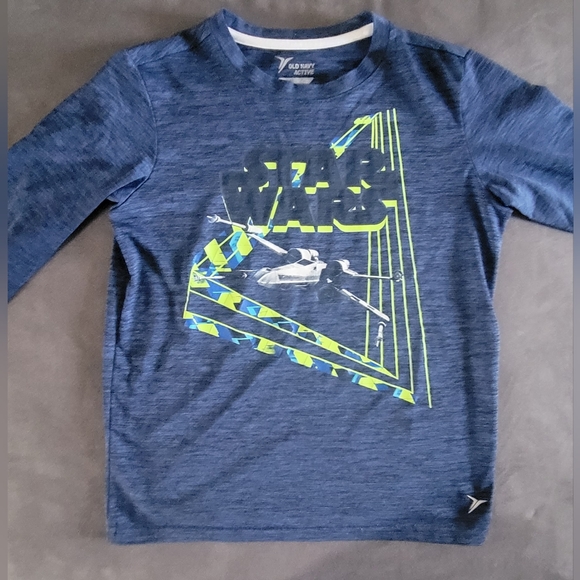 Two (2) Star Wars Long-Sleeved Old Navy Shirts Kids Size 6-7 - Picture 5 of 8